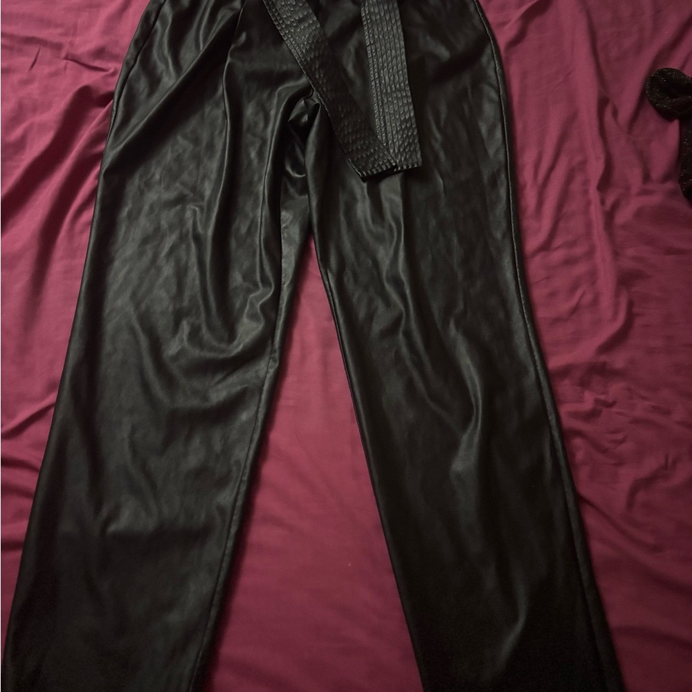 Women’s pleather  Black Pants